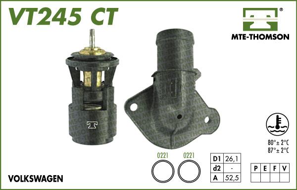 MTE-Thomson VT245.80CT - Thermostat d'eau cwaw.fr