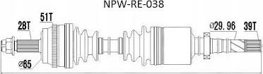 MTR 12161055 - Arbre de transmission cwaw.fr