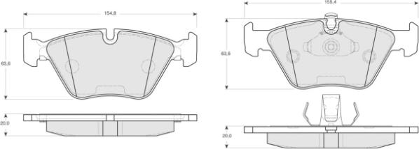 MTR MT495 - Kit de plaquettes de frein, frein à disque cwaw.fr