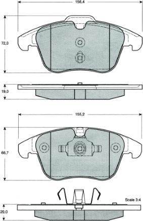 MTR MT496 - Kit de plaquettes de frein, frein à disque cwaw.fr