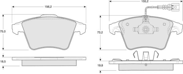 MTR MT490 - Kit de plaquettes de frein, frein à disque cwaw.fr