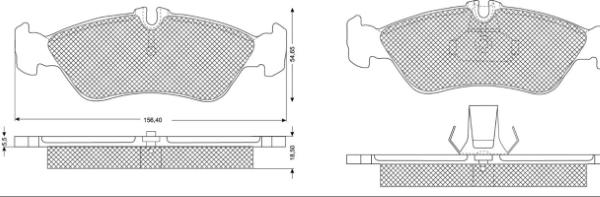 MTR MT492 - Kit de plaquettes de frein, frein à disque cwaw.fr