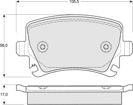 MTR MT448 - Kit de plaquettes de frein, frein à disque cwaw.fr