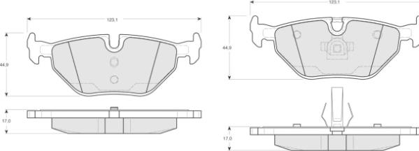 MTR MT447 - Kit de plaquettes de frein, frein à disque cwaw.fr