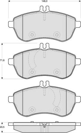 MTR MT459 - Kit de plaquettes de frein, frein à disque cwaw.fr