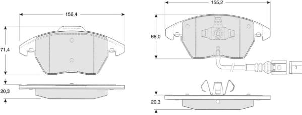 MTR MT453 - Kit de plaquettes de frein, frein à disque cwaw.fr