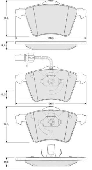 MTR MT465 - Kit de plaquettes de frein, frein à disque cwaw.fr