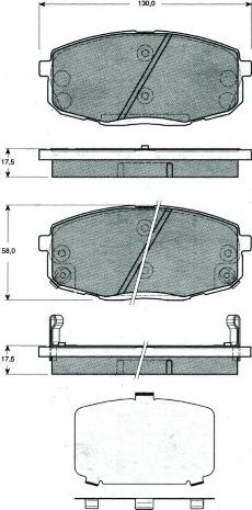 MTR MT466 - Kit de plaquettes de frein, frein à disque cwaw.fr