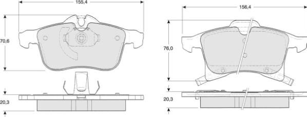 MTR MT467 - Kit de plaquettes de frein, frein à disque cwaw.fr