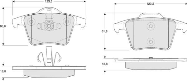 MTR MT484 - Kit de plaquettes de frein, frein à disque cwaw.fr