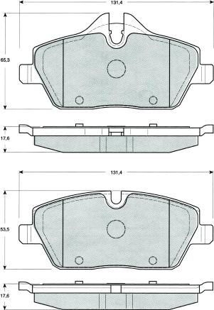 MTR MT485 - Kit de plaquettes de frein, frein à disque cwaw.fr