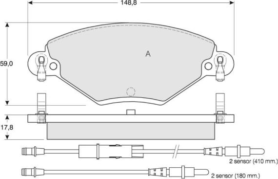 MTR MT595 - Kit de plaquettes de frein, frein à disque cwaw.fr