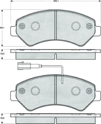 MTR MT591 - Kit de plaquettes de frein, frein à disque cwaw.fr