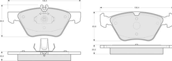 MTR MT592 - Kit de plaquettes de frein, frein à disque cwaw.fr