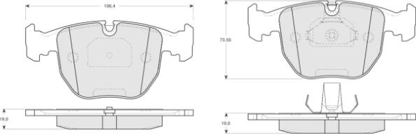 MTR MT597 - Kit de plaquettes de frein, frein à disque cwaw.fr