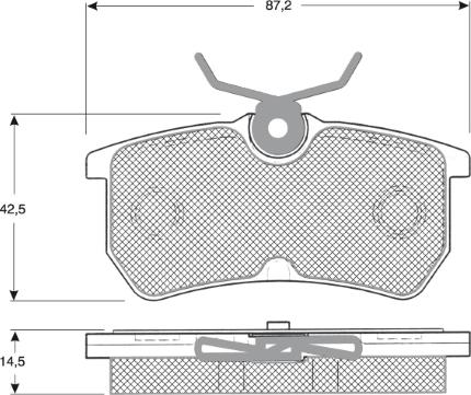 MTR MT559 - Kit de plaquettes de frein, frein à disque cwaw.fr