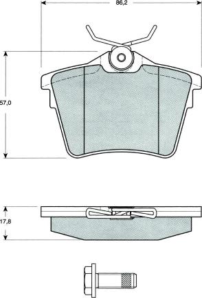 MTR MT556 - Kit de plaquettes de frein, frein à disque cwaw.fr