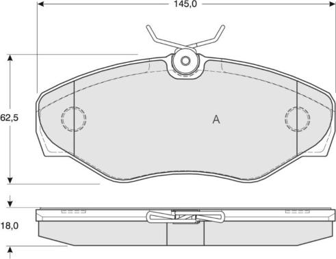 MTR MT552 - Kit de plaquettes de frein, frein à disque cwaw.fr