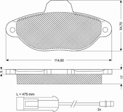 MTR MT564 - Kit de plaquettes de frein, frein à disque cwaw.fr