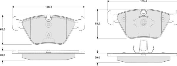 MTR MT565 - Kit de plaquettes de frein, frein à disque cwaw.fr