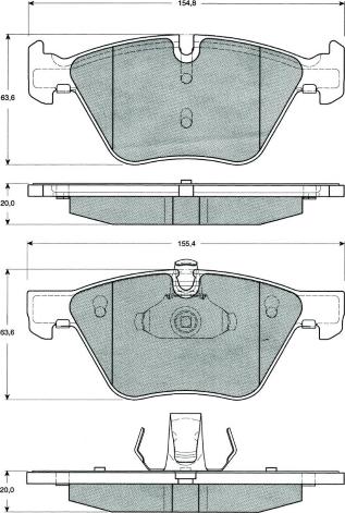 MTR MT516 - Kit de plaquettes de frein, frein à disque cwaw.fr