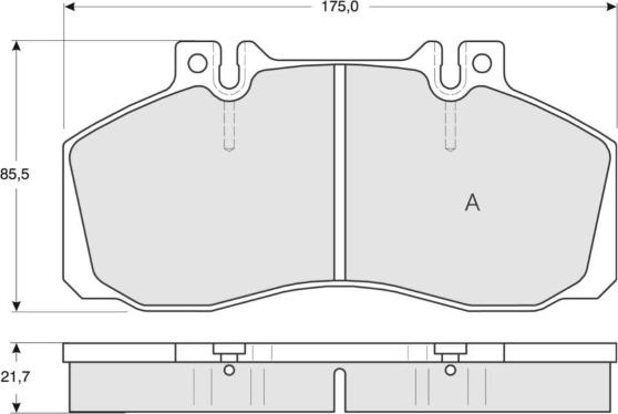 MTR MT584 - Kit de plaquettes de frein, frein à disque cwaw.fr