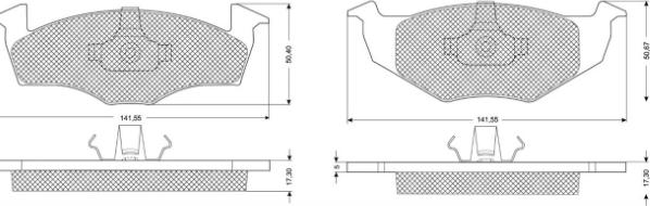 MTR MT538 - Kit de plaquettes de frein, frein à disque cwaw.fr