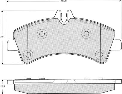 MTR MT524 - Kit de plaquettes de frein, frein à disque cwaw.fr