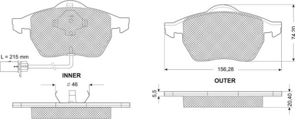 MTR MT527 - Kit de plaquettes de frein, frein à disque cwaw.fr