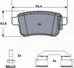 MTR MT650 - Kit de plaquettes de frein, frein à disque cwaw.fr