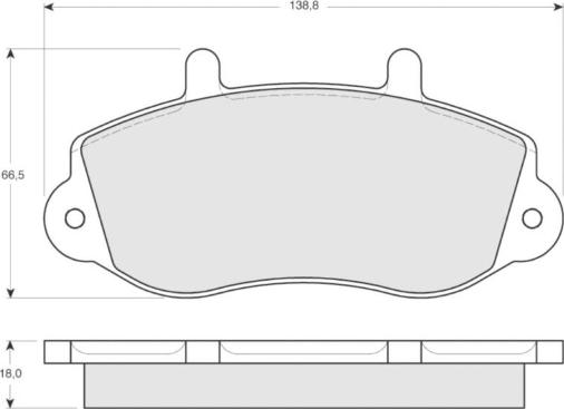 MTR MT669 - Kit de plaquettes de frein, frein à disque cwaw.fr