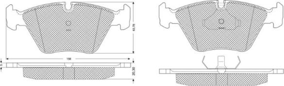 MTR MT663 - Kit de plaquettes de frein, frein à disque cwaw.fr