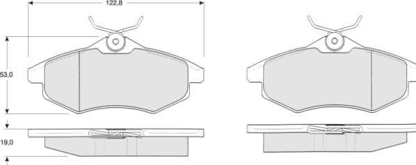 MTR MT605 - Kit de plaquettes de frein, frein à disque cwaw.fr