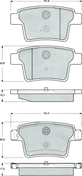 MTR MT603 - Kit de plaquettes de frein, frein à disque cwaw.fr