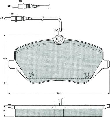 MTR MT602 - Kit de plaquettes de frein, frein à disque cwaw.fr