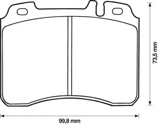 MTR MT6149 - Kit de plaquettes de frein, frein à disque cwaw.fr