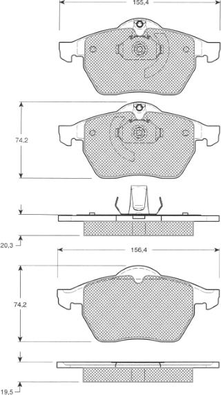 MTR MT631 - Kit de plaquettes de frein, frein à disque cwaw.fr