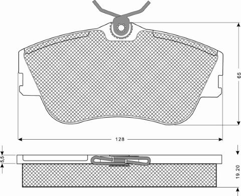 MTR MT627 - Kit de plaquettes de frein, frein à disque cwaw.fr