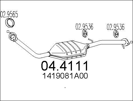 MTS 04.4111 - Catalyseur cwaw.fr