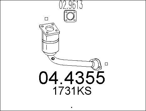 MTS 04.4355 - Catalyseur cwaw.fr