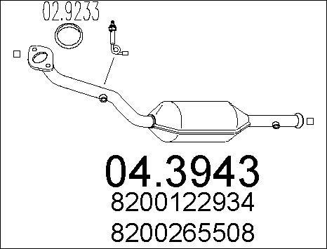 MTS 04.3943 - Catalyseur cwaw.fr