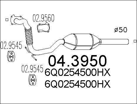 MTS 04.3950 - Catalyseur cwaw.fr