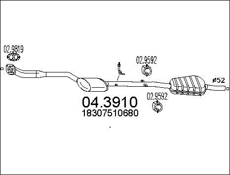 MTS 04.3910 - Catalyseur cwaw.fr