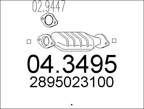 MTS 04.3495 - Catalyseur cwaw.fr