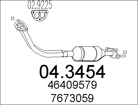 MTS 04.3454 - Catalyseur cwaw.fr