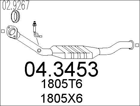 MTS 04.3453 - Catalyseur cwaw.fr