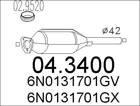 MTS 04.3400 - Catalyseur cwaw.fr