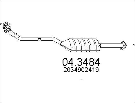 MTS 04.3484 - Catalyseur cwaw.fr