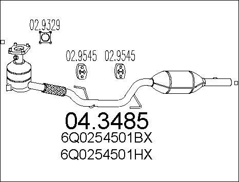 MTS 04.3485 - Catalyseur cwaw.fr