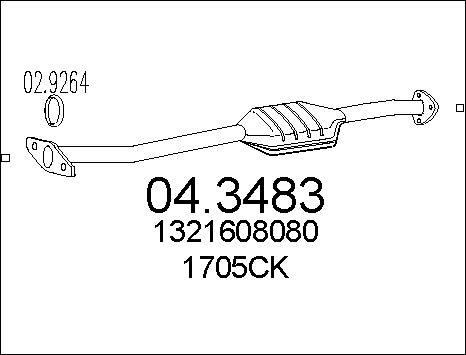 MTS 04.3483 - Catalyseur cwaw.fr